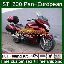 Kit For Honda St1300 Pan European 00 01 02 03 04 05 06 Factory Red 90cl 7 Stx1300 St 1300 St 1300 07 08 09 10 11 12 13 Fairing Combinations Aliexpress