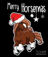 Download christmas horse stock vectors. Merry Christmas Horse Pony Riding Lover Digital Art By Fh Design