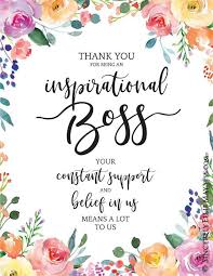 Birthday Quotes For My Boss Lady Best Boss Gifts Quotes Inspirational Boss You Print Printable Great As Wall Art Posters To Show Appreciation To Yo Gifts For Boss Best Boss Gifts Gift Quotes