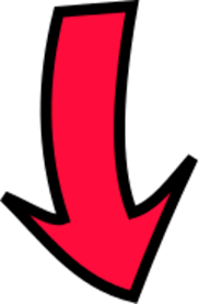 Red Down Arrow Icon - Download, Scroll, or Direction Indicator ...