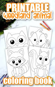 Select from 35919 printable coloring pages of cartoons, animals, nature, bible and many more. Printable Woodland Animal Coloring Book For Kids