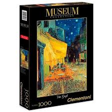 Includes three 1000 piece jigsaw puzzles. Clementoni Museum Collection Van Gogh Cafe Terrace At Night Puzzle 1000 Pieces Monivarinen Kidinn