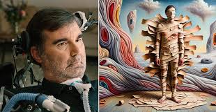 L'IA est devenue mon pinceau » : porteur de la maladie de Charcot, Bernard  Muller crée uniquement avec le mouvement de ses yeux