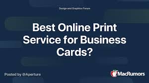 Overnightprints is the swiss army knife of online printing services, offering affordable options and quick delivery for all manner of printed products. Best Online Print Service For Business Cards Macrumors Forums
