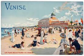 Hôtels près de plages du lido de venise, venise. Kunstdrucke Von Elio Ximenes