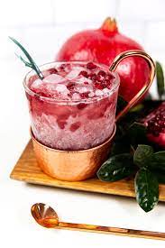 Pomegranate Yule Mule Cocktail Christmas Moscow Mule Feast West Recipe Mule Cocktail Mule Recipe Holiday Recipes