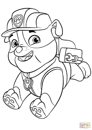 Find hundreds of free printable disney coloring pages—a perfect activity for your kids. Paw Patrol Rubble With Backpack Super Coloring Colouring Paw Patrol Coloring Pages Paw Patrol Coloring Paw Patrol Cartoon
