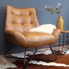 industriele fauteuil cole cognac leer woonkamer stoel interieur woonkamer woonkamer