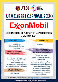 Once the account is approved. Internship Job Opportunities Exxonmobil Exploration Production Malaysia Inc Utm Career Carnival 2020