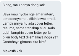 You don't want the person reading the email to have to read the same thing twice. Hrdbacot On Twitter Ni Gaes Sekali Lagi Mincot Bilangin Ya Body Text Harus Ada Biarpun Cover Letter Lu Sempurna Gada Cacat Cela Kekmana Body Textnya Kalo Males Copas Cover Letter Kalo Rajin