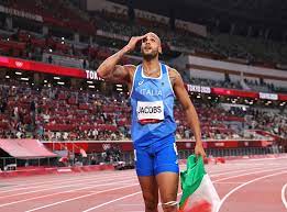 Lamont marcell jacobs of team italy reacts after winning the men's 100m final on day nine of the tokyo 2020 olympic games at olympic stadium on august 01, 2021 in tokyo, japan. Z9cmigmod Zehm