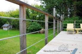 Standard lumber can be made into a simple railing fairly simply. Diy Inexpensive Deck Rails Out Of Steel Conduit With Pictures Instructables