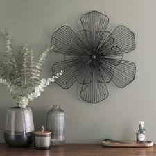 Deco Murale Fleur En Metal Noir 46x50 Maisons Du Monde Deco Murale Deco Parement Mural