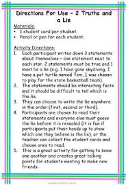 Did you like esl 2 truths and lie? Image Result For Two Truths And A Lie Worksheet Truth And Lies Lie Truth