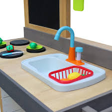 Faucet, handle & knob, backsplash, drawer basket, drawer slide. Play Time Kitchen Sink With Accessories Pragma Bv