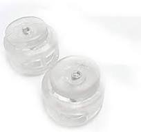 Flyshop 10 Pcs Plastic Stopper Toggles Clear Small Round Cord Locks 2 Holes  Drawstring Toggles Cord Stops Adjuster Elastic