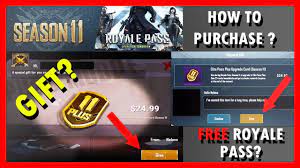 How To Purchase Royal Pass Pubg Mobile How To Gift Royale Pass Free Royale Pass Youtube