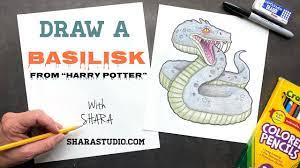 How To Draw A Basilisk - Youtube