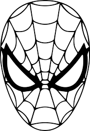 Após ser picado por uma aranha mutante, estudante universitário ganha um poder incrível: Rosto Do Homem Aranha Para Pintar Desenhos Para Colorir