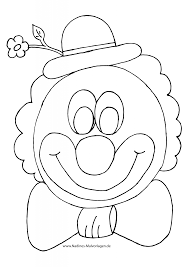 Clownsgesichter Malvorlagen