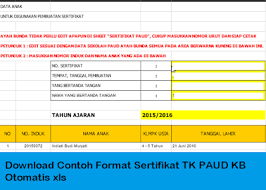 Maybe you would like to learn more about one of these? Wikipedia Pendidikan Download Contoh Format Sertifikat Tk Paud Kb Otomatis Xls Pendidikan Pendidikan Dasar Belajar