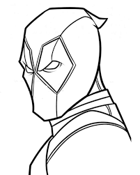 Created by screenwriter fabian nicieza and cartoonist rob liefeld, the fictional character first appeared in the comic book the new mutants #98 in february 1991. Easy Deadpool Face Coloring Pages Book Online To Print For Kids Pictures Ecolorings Info