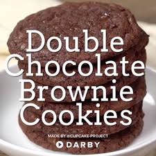 Easy Recipe For Amazing Double Chocolate Brownie Cookies Dessert Chocolate Darbysmart Video Dessert Recipes Desserts Chocolate Brownie Cookies