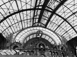 Beautiful Black And White Screensaver Antwerp Central Station Belgium Screen Savers Belgium Wallpaper