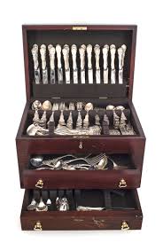 Conventionally achieved by pressing the design through from the reverse, kirk stieff repousse boasts a flat reverse for comfortable grip and seamless design. Louis Xv Reed Barton Silver Flatware Set 1
