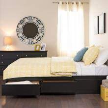 Do you need more space for storage to. Black Tall Twin Captain S Platform Storage Bed With 6 Drawers