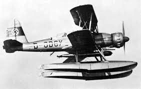 We praise him when we plough our souls into bombers. Arado Ar 95 Wikipedia