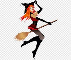 Cartoon woman in witch costume flat poster vector. Witch Drawing Illustration Cartoon Halloween Witch Cartoon Character Purple Violet Png Pngwing