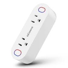 The Smart Wifi Plug With Two Outlets Supports Amazon Alexa Google Assistant And Ifttt Gadgetsin Smart Wifi Amazon Alexa Smart Plug