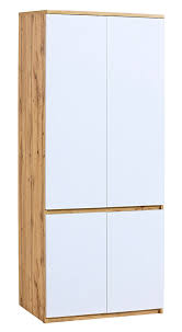 Schränke für jugendzimmer in tollen designs findest du bei uns. Jugendzimmer Drehturenschrank Kleiderschrank Alard 01 Farbe Eiche Weiss Abmessungen 195 X 80 X 52 Cm H X B X T