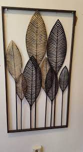 wanddecoratie metaal palm bladeren outdoor metal wall art decal wall art diy wall decor