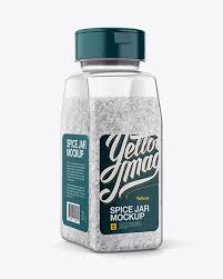 Spice Jar W Salt Mockup Halfsideview Download Spice Jar W Mockup Free Download Spice Jars Free Mockup