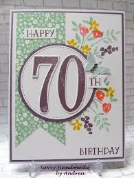 Diy Handmade Birthday Card For Grandmother Happy 70th Birthday Card Grandma Birthday Card 70th Birthday Card Old Birthday Cards