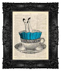 Alice In Wonderland Decor Funny Art Print Girlfriend Gift For Her Alice In Wonderland Party Decorations Surreal Wall Art Boo Deer Art Print Skull Art Print Art