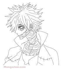 How To Draw Dabi From Boku No Hero Academia Mangajam Com Manga Coloring Book Best Friend Drawings Drawings