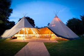 Your First Dance Beneath A Teepee Outdoor Reception Venues Wedding Tent Tent