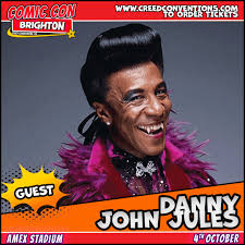 DANNY JOHN JULES is joining us for Brighton Comic-Con! DANNY will also be  taking part in a Red Dwarf photo-shoot with Robert, Hattie & Chloe, and a  Red Dwarf panel talk! Tickets