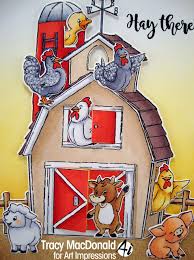 I Wanna Build A Memory Christmas Drawing Barnyard Animals Art Impressions