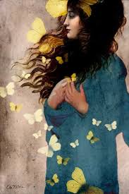 Bye Bye Butterfly By Catrin Welz Stein Butterfly Art Portrait Art