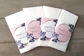 Für die platzierung einer leerzeile geben. 25x Freudentranen Taschentucher Hochzeit Banderole Etsy