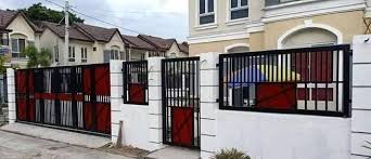 This fencing design is a metal the floral inspired gate is a playful idea worked on the metallic frame. Cebu Modern Fence And Gate Design Services Home Facebook
