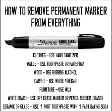 Actual Advice Mallard How To Remove Sharpie Cleaning Hacks Remove Permanent Marker