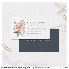 Come up with clean design, modern and simple, this template is suitable for projects such as corporate brand identity, personal. Midsummer Floral Wedding Planner Business Card Elegant Business Cards For Florists Fl Wedding Planner Business Card Wedding Business Card Wedding Planner Card