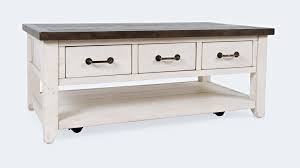 Square reclaimed wood coffee table with drawers. White Coastal Farmhouse Coffee Tables You Ll Love In 2021 Wayfair