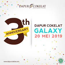Feb 26, 2020 · dapur cokelat bekasi harapan indah galaxy cikarang timur barat kota bks jawa utara selatan tutup jam berapa delivery di daerah harga cake kue daftar no telp alamat. Dapur Cokelat On Twitter Bentar Lagi Ada Yang Ulang Tahun Nih Dapur Cokekat Galaxy Is Turning Three On May 20th And We Want To Celebrate It With You Chocolaters Yang Dari Kemarin