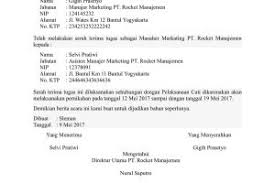 Jika peserta diterima snmptn (jalur undangan) dan tidak ingin melanjutkan super camp. Contoh Surat Serah Terima